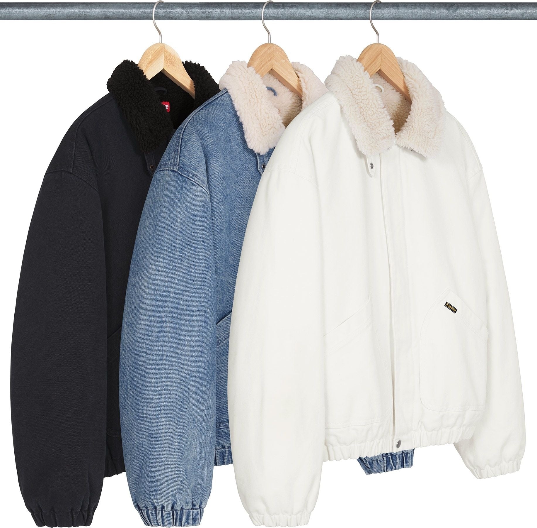Faux Shearling Lined Bomber Jacket